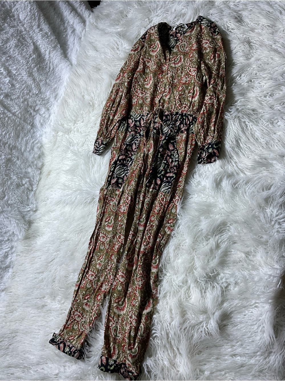 Zara Boho Paisley Jumpsuit